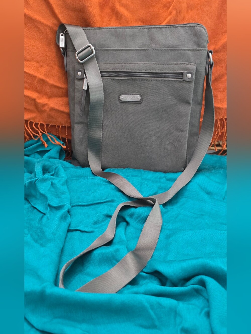 Baggallini Gray Crossbody Bag